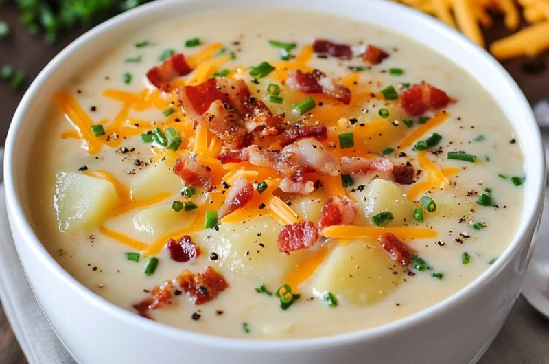Ultimate Loaded Baked Potato Soup Recipe: Rich, Creamy & Unforgettable