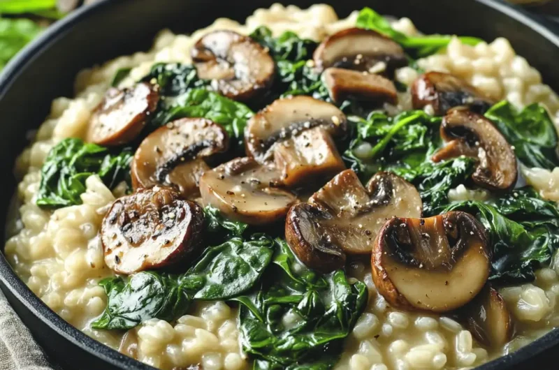 Epic Vegan Mushroom & Spinach Risotto: Creamy, Flavor-Packed Comfort