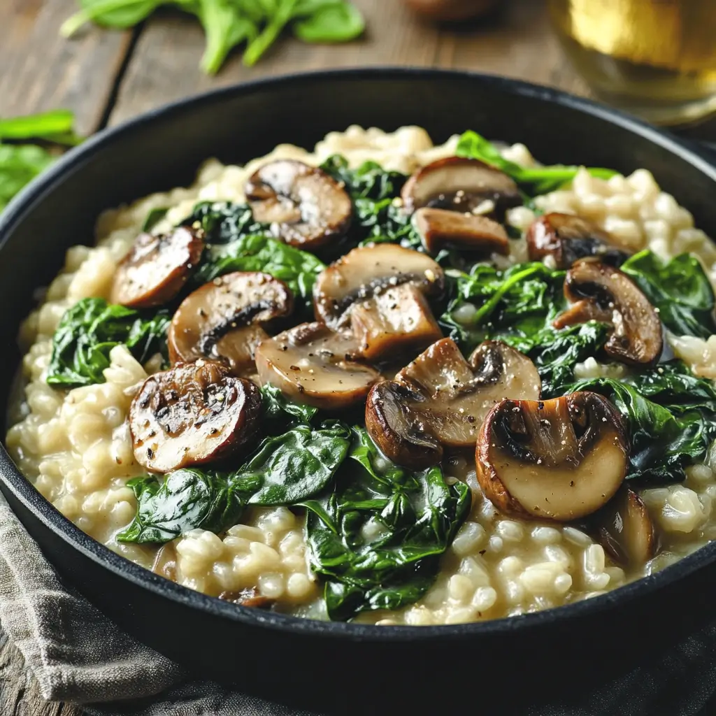Mushroom & Spinach Risotto