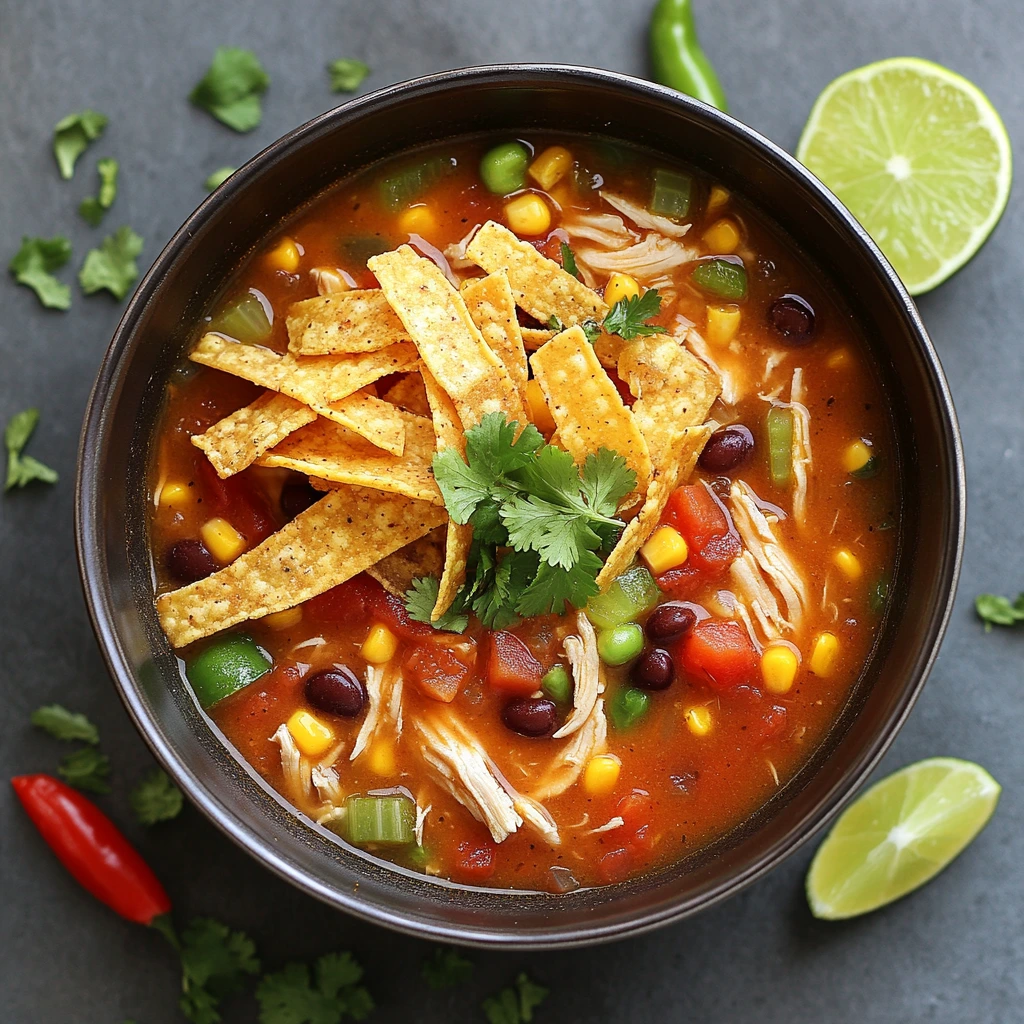 Instant Pot Chicken Tortilla Soup